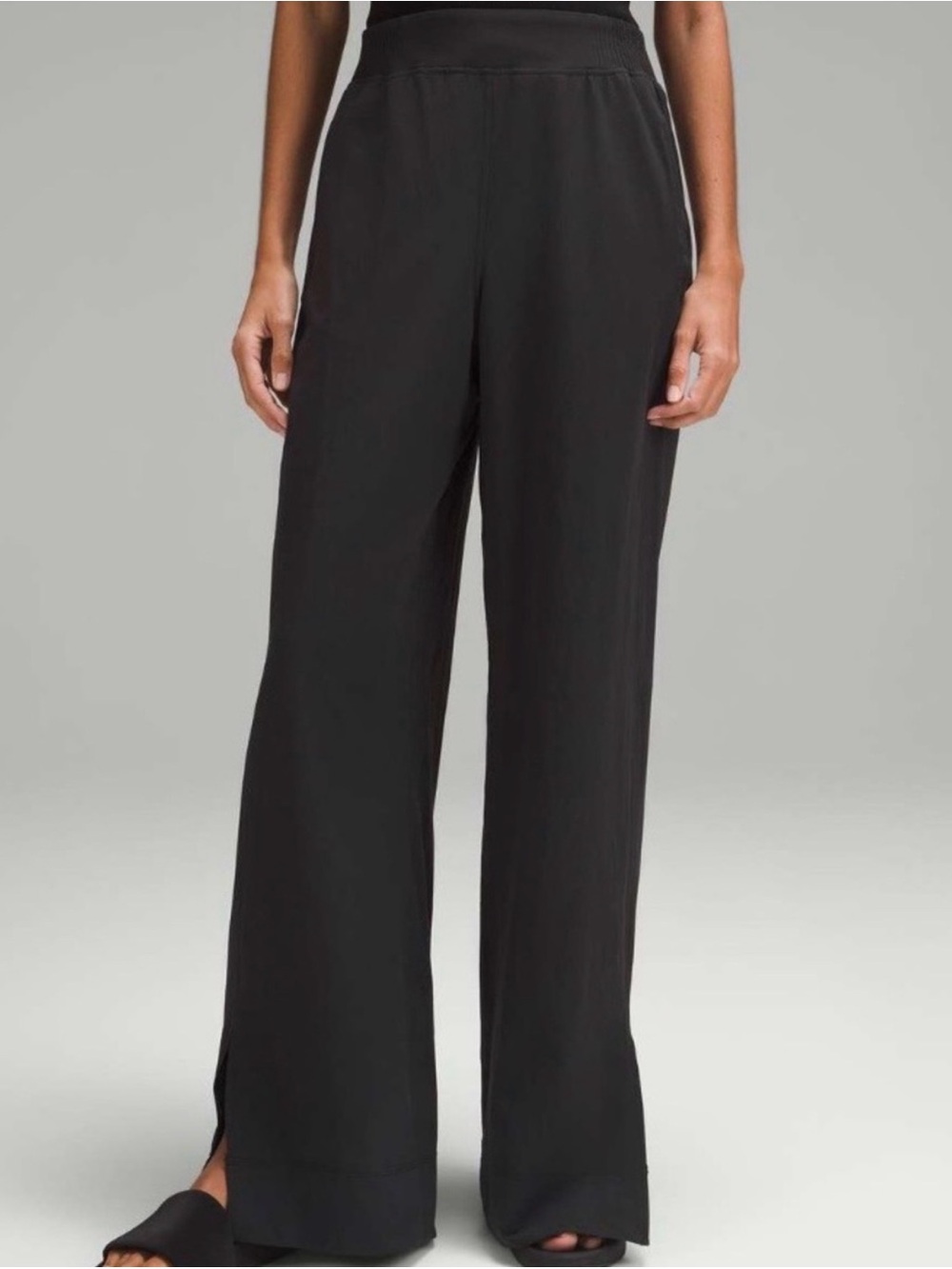 lululemon Black Wide-Leg Stretch Woven Pant XL